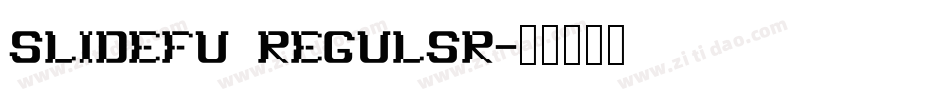 Slidefu Regulsr字体转换